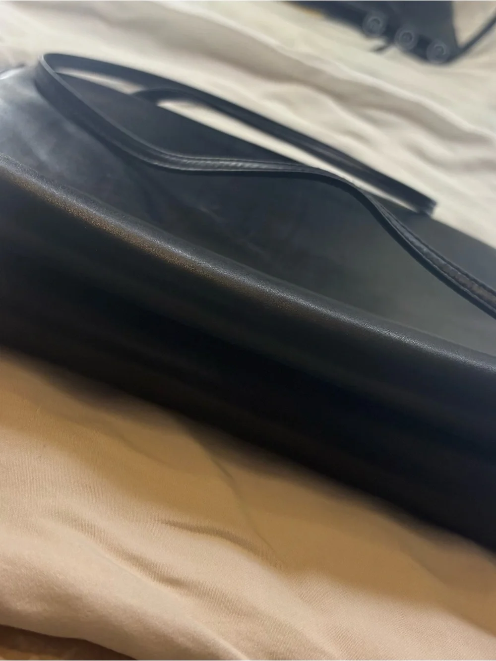 Salvatore Ferragamo Black and Gold Logo Interior Handbag